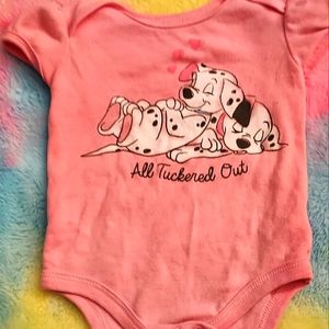 Disney baby 6-9 mos Dalmatians onesie